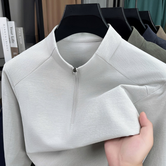 Half-Zip Stand Collar Sports Long Sleeve